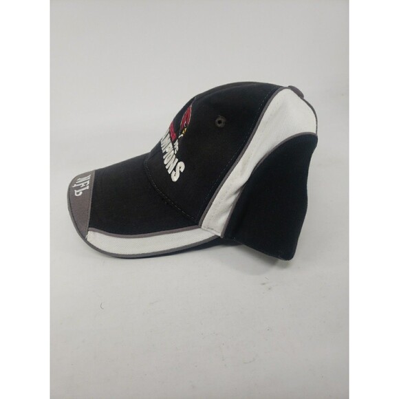 Arizona Cardinals NFC Champions 2008 Hat Adjustible Strap AZ Cards Black White - Picture 6 of 16